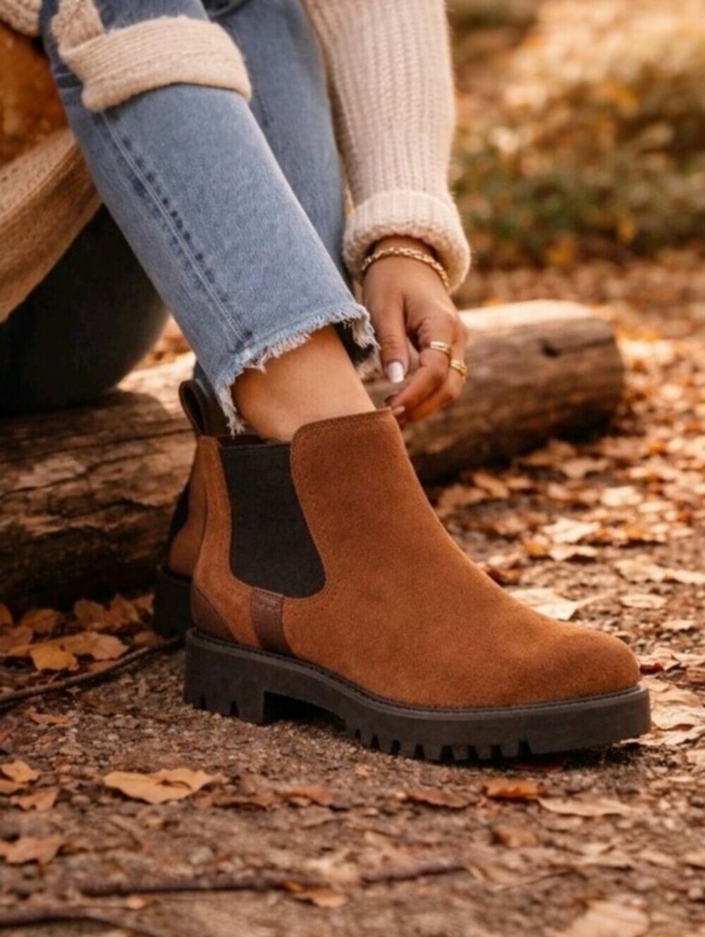 Ariat Wexford Lug H2O Waterproof Chelsea Boots Women's 8 Dark Earth DRYShield